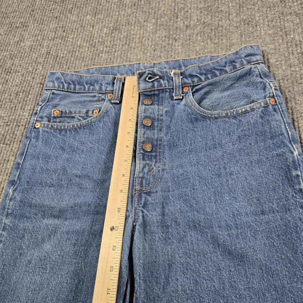 Vintage 80s Levi's 517 Jeans Mens 32x32 Blue‎ Bootcut USA Custom Snap Button Fly